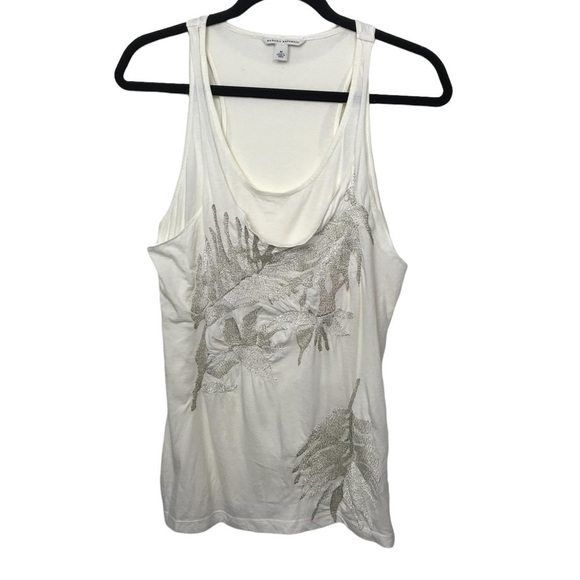 Banana Republic Beige Embroidered Layered Tank Top Medium - Picture 1 of 11